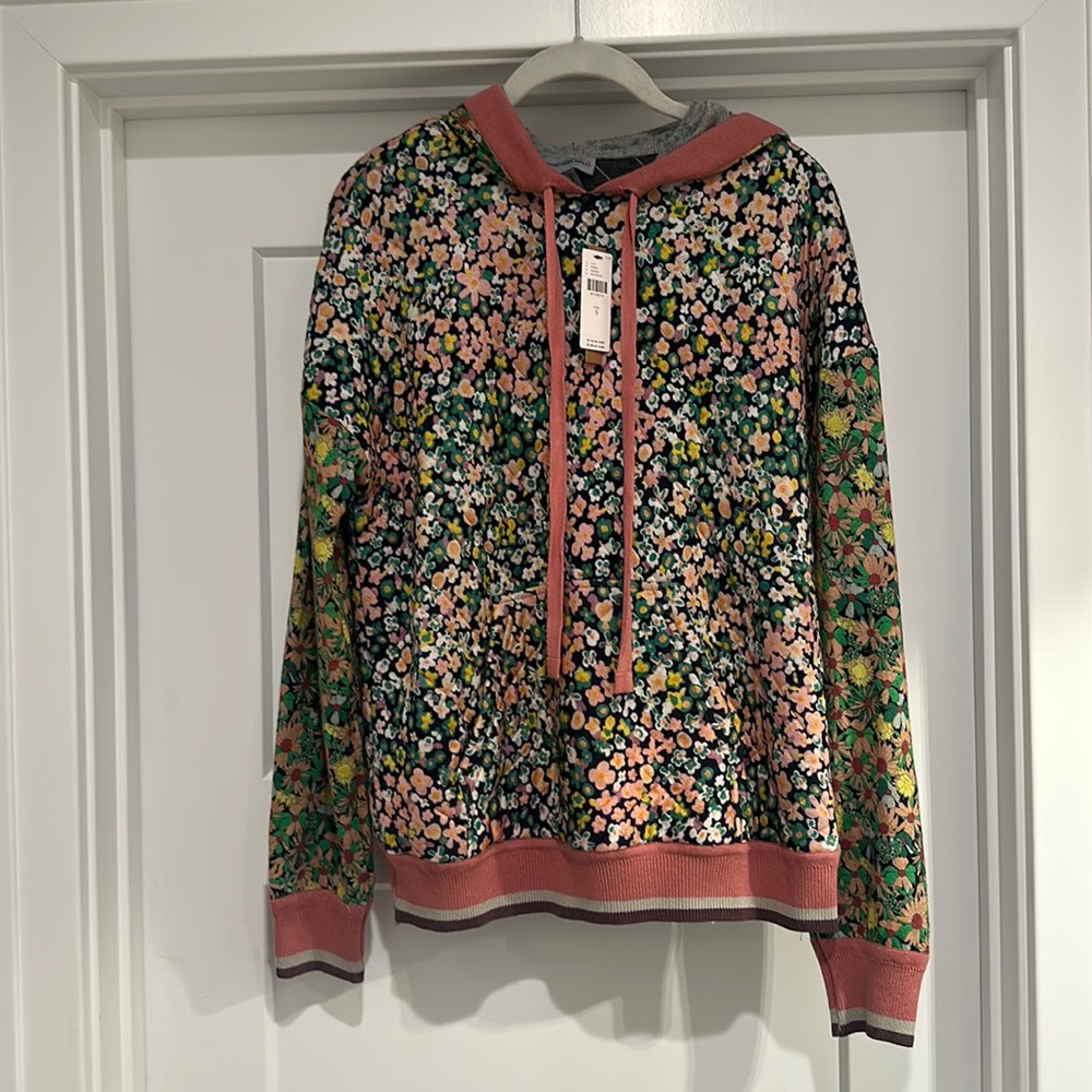 Anthropologie brand Conditions Apply soft quilted floral hoodie